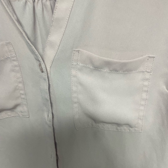 Maurice’s Women’s Blush Pink Button Down Long Sleeve Top with Pockets xs - Picture 2 of 11